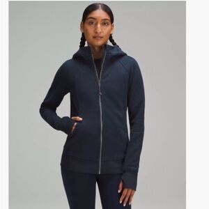 Lululemon SCUBA HOODIE *LIGHT COTTON FLEECE - Navy Blue | Size 12